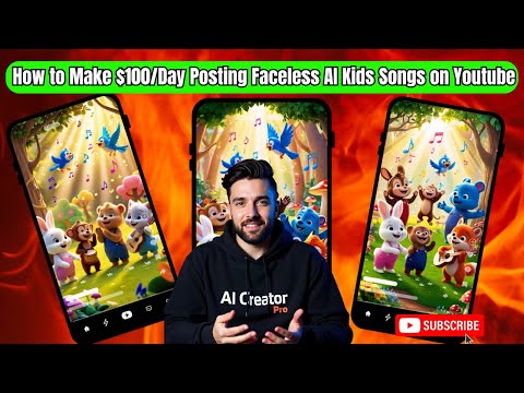 Faceless YouTube Automation: Create Viral Kids Songs with AI and Earn $100+ Per Day!