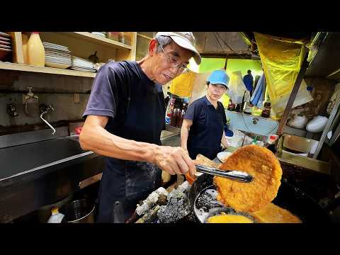 $4 Giant Katsu Sandwich in Japan! 70-Year-Old Couple Works 37 Years No Breaks