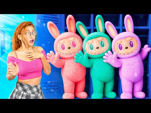 Kockától a LABUBU babáig! / Hogyan legyünk népszerűek a Labubu suliban!