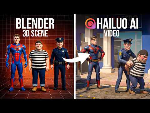 I Made a Pixar-style Cartoon using AI - Hailuo AI