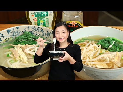 Easy Chicken Noodle Soup | two versions with two flavors |鸡汤面