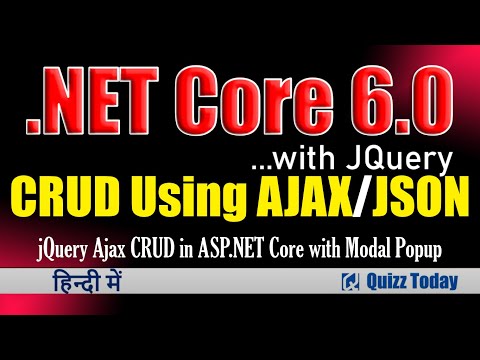 09. jQuery Ajax CRUD in ASP NET Core with Modal Popup in Hindi