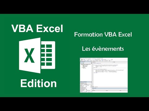 Formation VBA Excel - Les évènements