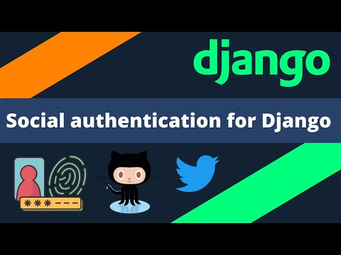 Social authentication for Django