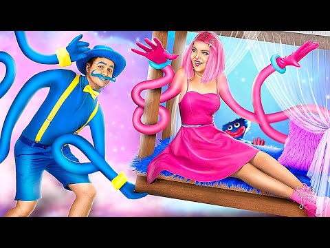 Mommy Long Legs и Хаги Ваги построили секретные комнаты под кроватью