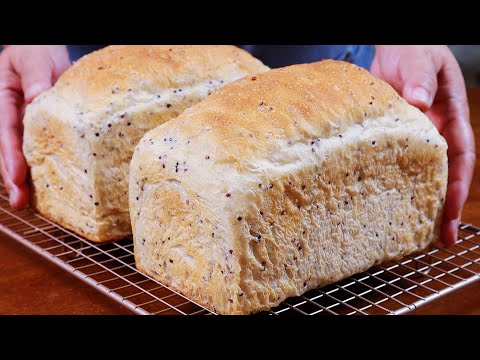 結果太棒了‼️無糖低油，完美的藜麥白吐司食譜，沒有雞蛋牛奶、好吃又簡單，實用又實惠的家庭麵包食譜【阿栗食譜473】