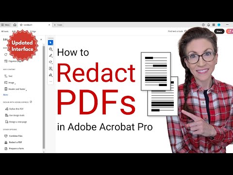 How to Redact PDFs in Adobe Acrobat Pro (UPDATED Interface)