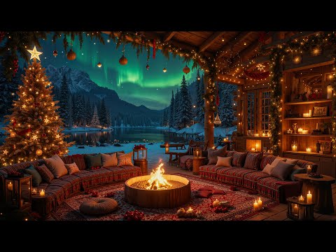 Soothing Christmas Ambience 🎄Instrumental Christmas Music With Fireplace 🔥 Relaxing Christmas Piano