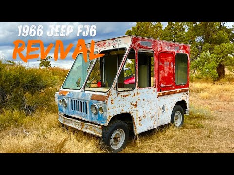 RARE ABANDONED JEEP FJ6 4X4 MAIL TRUCK!! will it run and drive??? sitting 30 years!!!