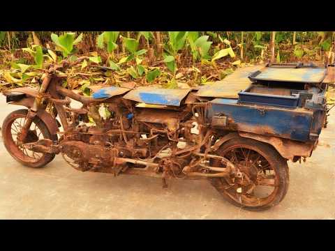 From Crashed to Reborn: Full Restoration of an Old Cargo Tricycle // Epic Cargo Trike Restoration