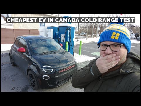 2024 Fiat 500E Winter Cold Weather Range Test | Impressive Results!