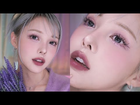 쿨톤 아니어도 예쁜💜 뮤티드 라벤더 메이크업 Muted Lavender Makeup!