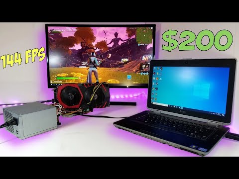 Desktop GPU on Old Dell Laptop - ULTIMATE BUDGET GAMING LAPTOP *eGPU*