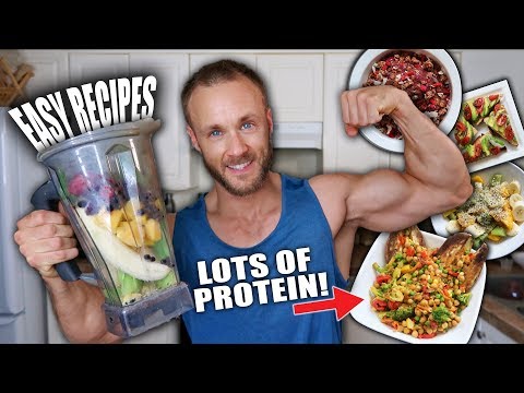 FULL DAY OF EATING | PLANT PROTEIN FOR MUSCLES!