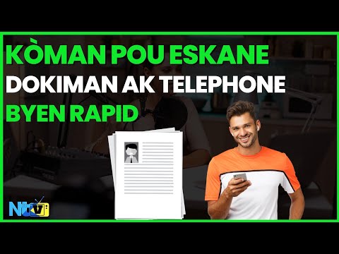 SCANNER YON DOKIMAN AK TELEPHONE OU  #scanner #documents #pdf