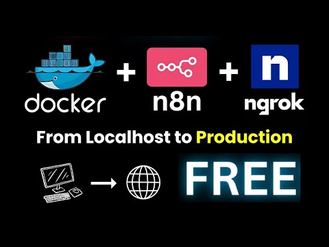 Make n8n Public — Free Production Setup with Docker + Ngrok (No Domain, No Cost!)
