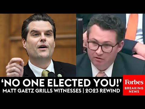 'Not What I'm Asking You!': Matt Gaetz Most Fiery Witness Grillings | 2023 Rewind