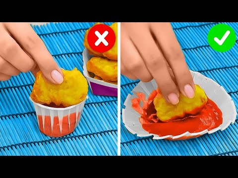 LOS CONSEJOS MÁS ACTUALES DE COMIDA RÁPIDA || MANERAS INTELIGENTES DE COMER TUS ALIMENTOS FAVORITOS