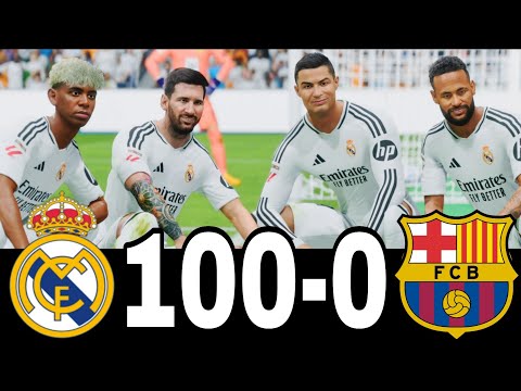 FC 24- MESSI RONALDO NEYMAR & MBAPPE | ALL STARS | AL NASSR 100-1 PSG #fc25