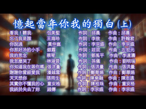 【憶起當年你我的獨白(上)】~~校園民歌#民歌#經典好歌~~喜歡這音樂，歡迎『訂閱、按讚、分享』，分享那個年代的經典好歌。