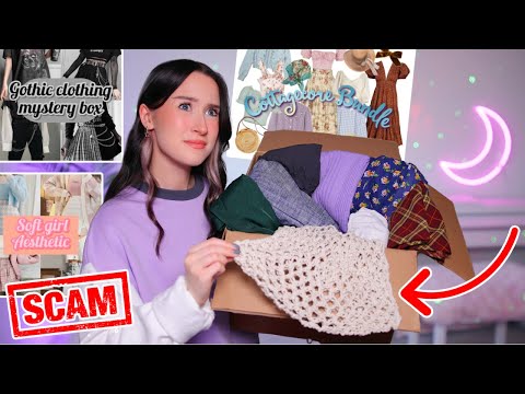 I Bought CLOTHING MYSTERY BOXES From ETSY In Different Aesthetics...