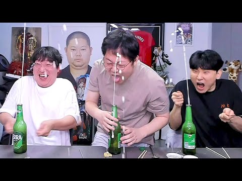 감스트x이상호x김민교 폭탄주 챌린지 20단계 개레전드