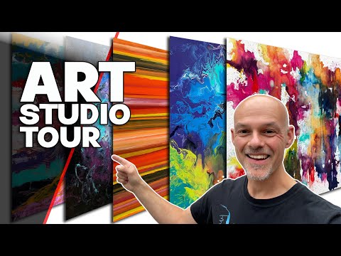 The coolest ART STUDIO and GALLERY tour of 2022!!