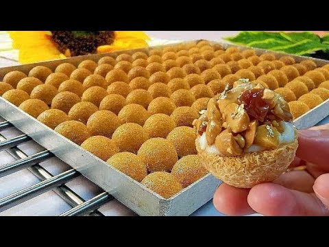 حصري الكنافه البابلز المحشيه‼️لو الكنافه بتبوظ منك شوفي الطريقه دي ناجحه 100%هتبقي محترفه زي المحلات