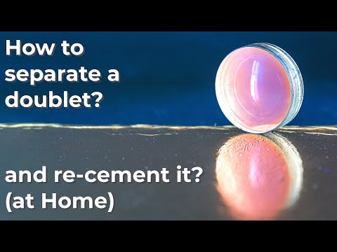 How to separate (and re-cement) a doublet : Lens repair