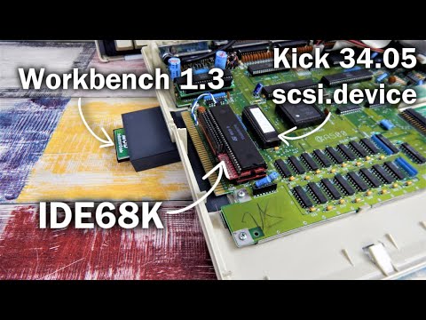 Building an IDE68K then patching Kickstart 34.05 (1.3) to boot Workbench 1.3