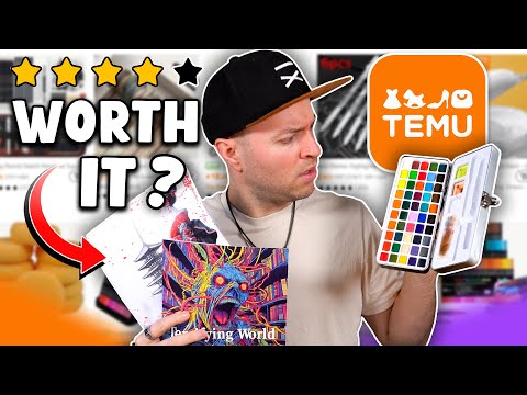 I Tested Cheap TEMU ART Supplies - is it a scam..?