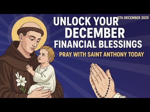🙏POWERFUL SAINT ANTHONY PRAYER FOR DECEMBER FINANCIAL TURNAROUND🙏