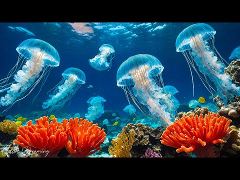 Jellyfish Aquarium • Sleep Therapy for Mind & Body • Gentle Ocean Tones to Ease Anxiety #3