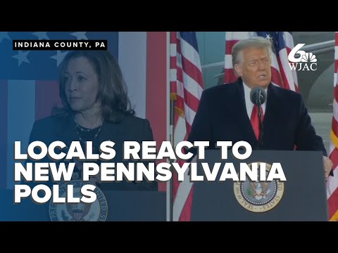 Local reaction to newest PA presidential polls ahead of Indiana Co. Trump rally