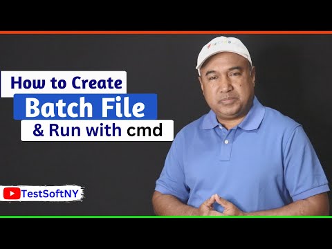 How to create Batch file and run with cmd