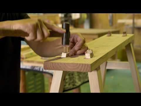 Kung Fu bench, strong as a weapon / Japanese joinery without nails