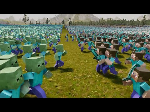 1000000 Minecraft Monsters vs 1000000 Minecraft Steve Ultimate Epic Battle Simulator 2 UEBS2