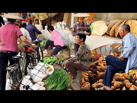 Chinese Street Market Wander in Rural Fujian
