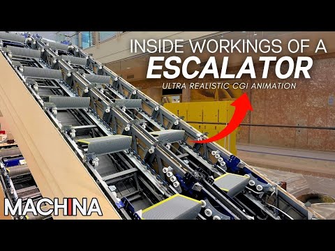 How an Escalator Works | Ultra Realistic CGI | Full Documentary | Machines: How They Work | Ep 2