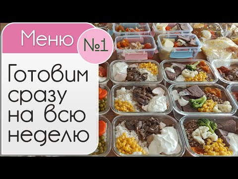 How to cook a week's worth of meals in just a few hours. Menu one – dishes made with ground meat,...
