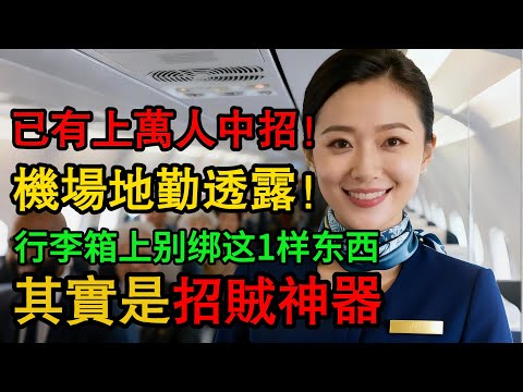 機場地勤「拜託」你快丟掉！這「1樣東西」根本不是保護，是「招賊神器」！上萬人已受害！ #百科密碼 #科普 #機場 #航空旅行 #旅遊攻略 #生活經驗 #機場 #搭飛機 #安檢 #機場安全