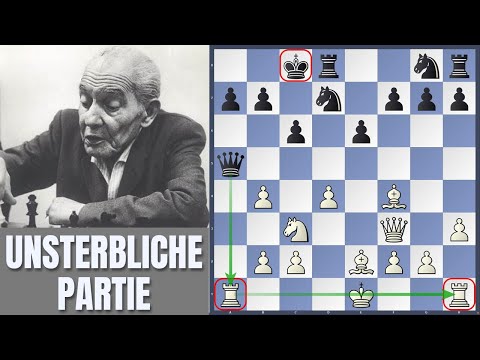 Großmeister opfert Dame und beide Türme || Peruanische unsterbliche Partie