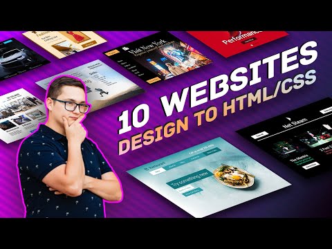 Building 10 Websites - From Design to HTML and CSS - Coding Challenge 🔥