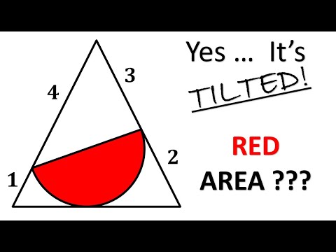 Solve This Math Mystery: Tilted and Inscribed Semicircle Area