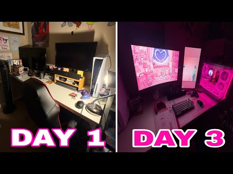 Building a PC and Transforming My Messy Setup Into My DREAM Setup!