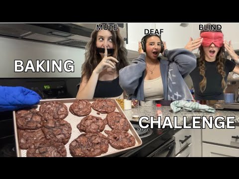DEAF, BLIND, & MUTE BAKING CHALLENGE (it was messy)