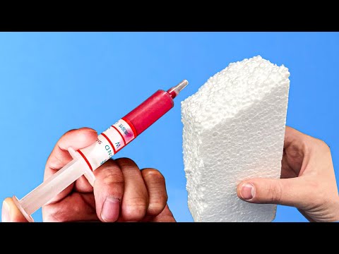 This is Stronger than Steel! Mix Expanded Polystyrene with GLUE, The FASTEST Method of Repair