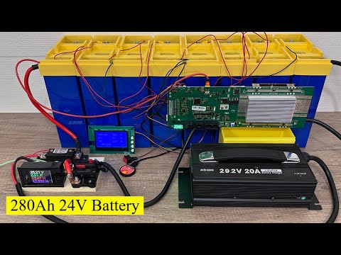 how Build home solar battery backup 280Ah Home Energy Storage Smart 24V BMS