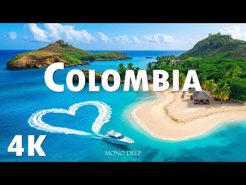 Colombia 4K - Explore Hidden Beaches & Caribbean Paradise with Deep House Chill