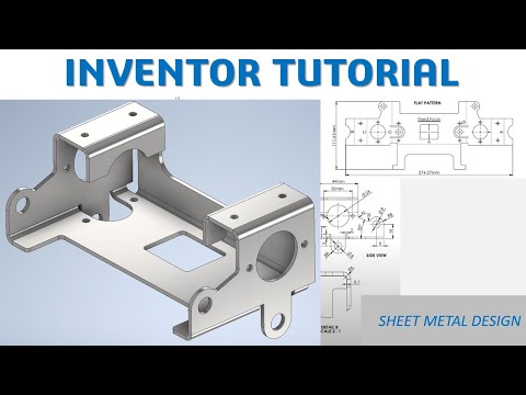 Inventor 2022 Tutorial #230 | 3D Sheet Metal Design